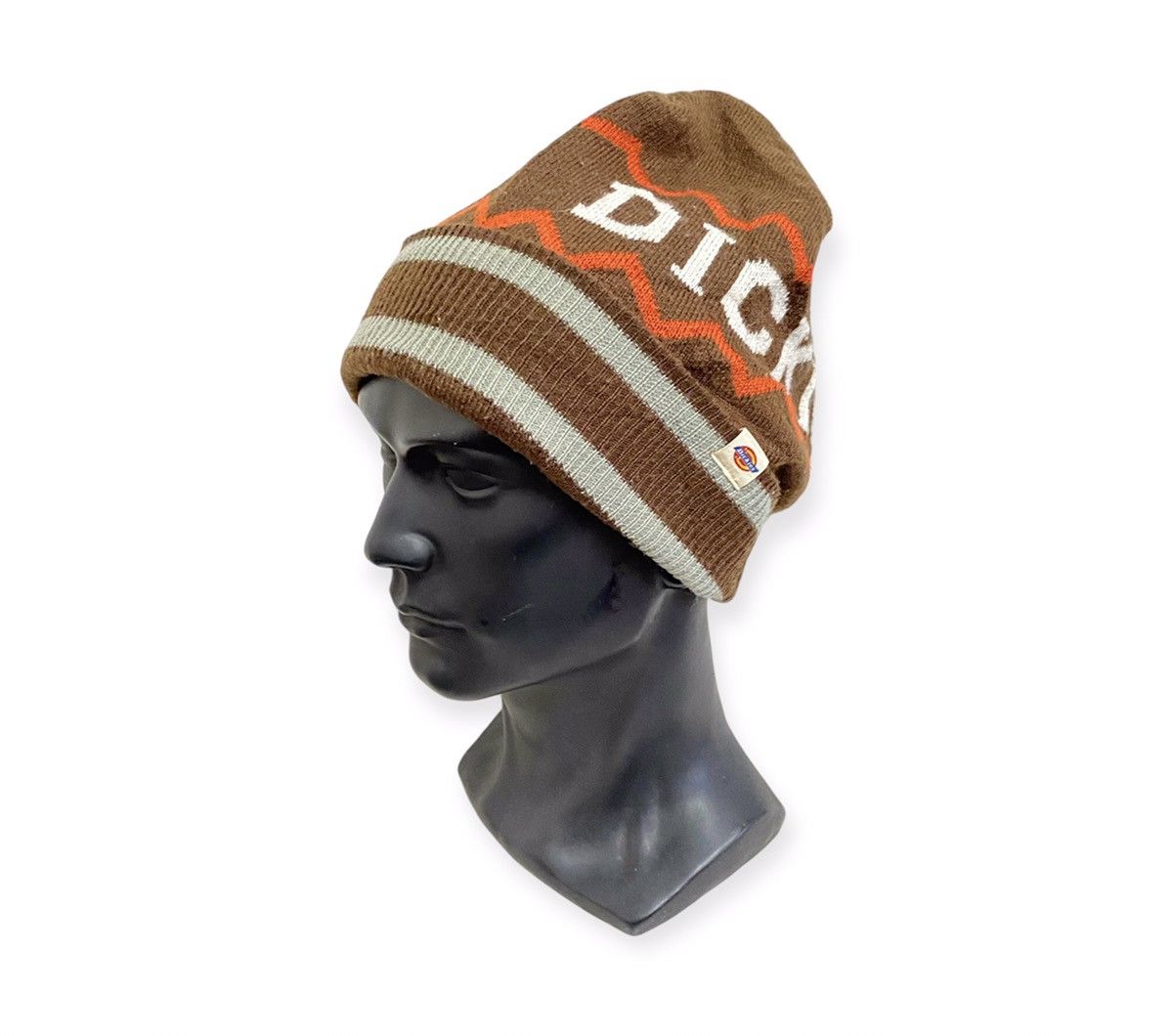 image of Dickies Spellout Beanie Hat in Brown, Men's