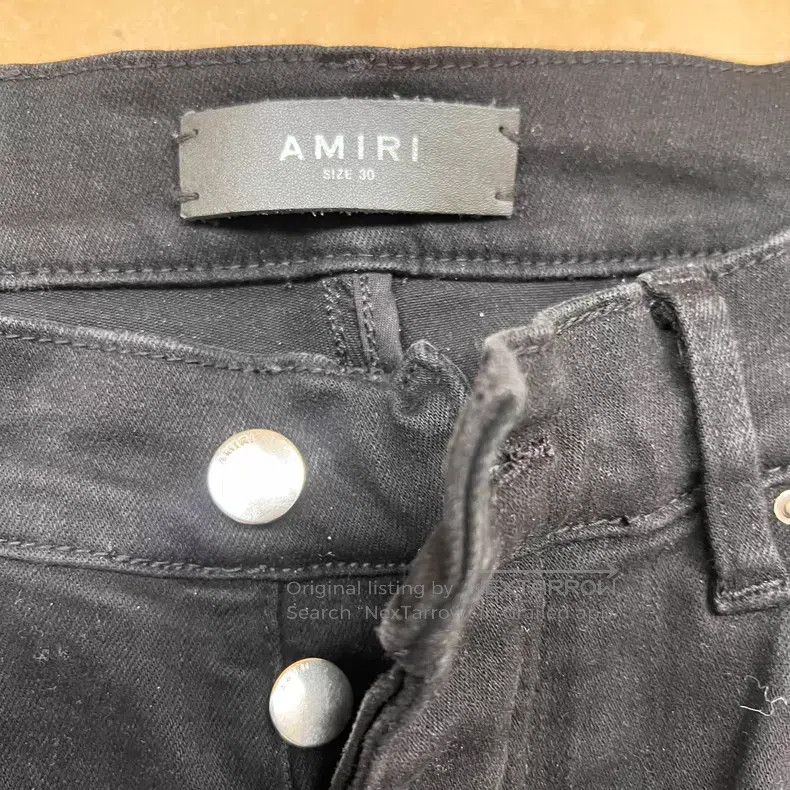 Amiri Amiri Black slim fit denim pants Size US 30 / EU 46 - 2 Thumbnail