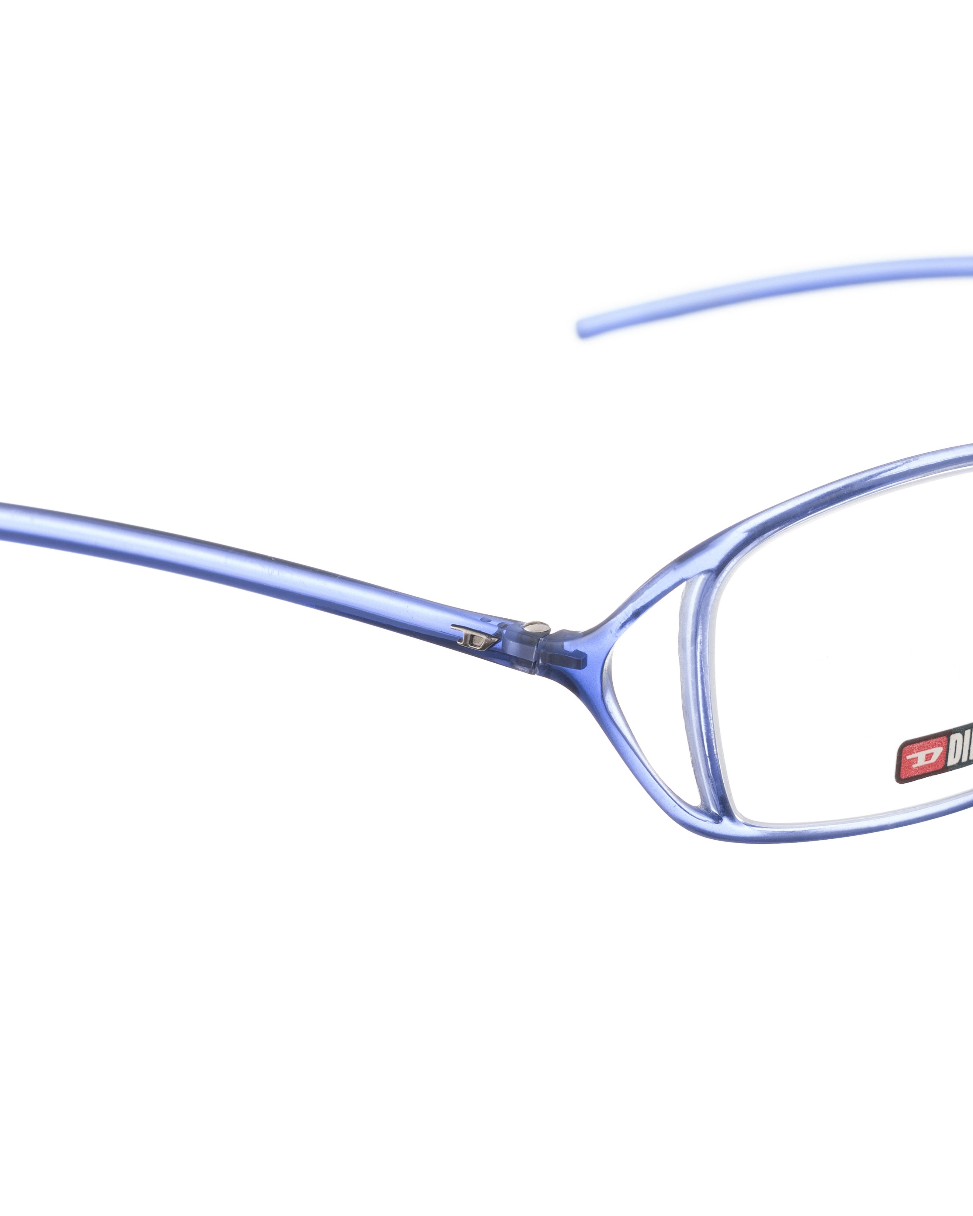 Diesel Diesel '00s Thin Plastic Violet Navy Blue Glasses Size ONE SIZE - 3 Thumbnail