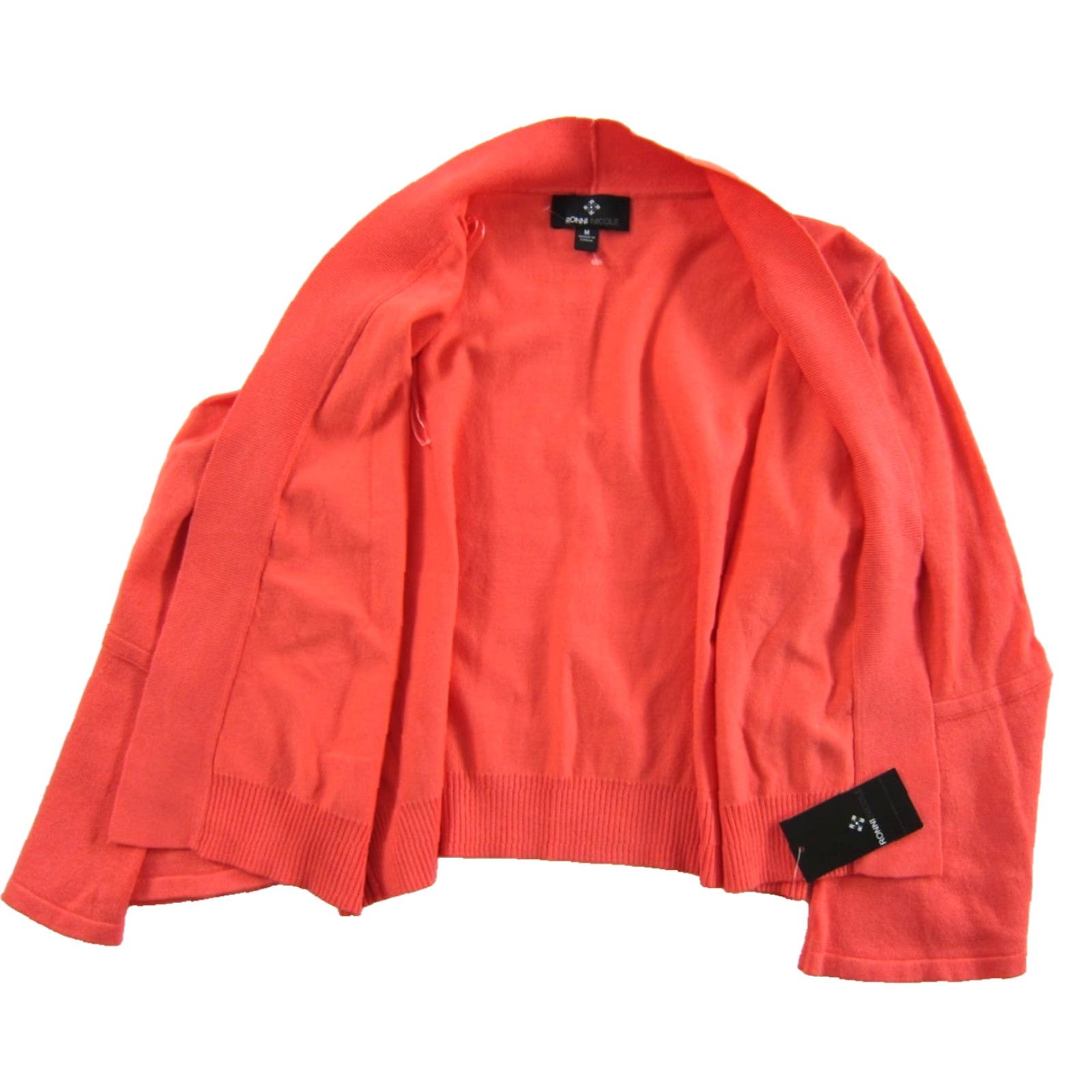 Pinko **Ronni Nicole Pink 3/4 Flare Sleeve Cardigan Sweater M** User: **Ronni Nicole Pink 3/4 Flare Sleeve Open Cardigan Sweater M** Size M / US 6-8 / IT 42-44 - 4 Thumbnail