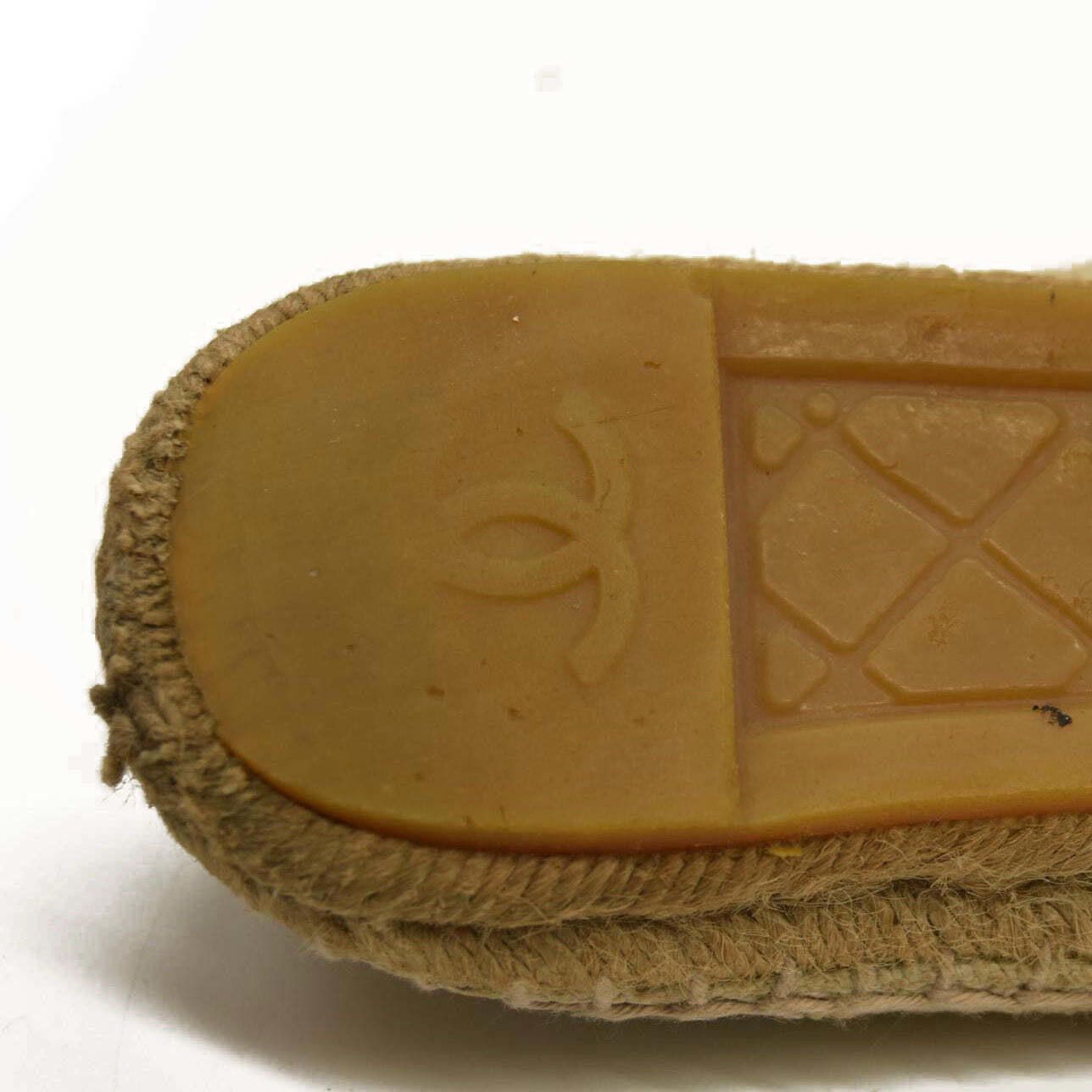 Chanel Chanel Lambskin Espadrilles Beige Black 7.5 US Size US 7.5 / IT 37.5 - 9 Thumbnail