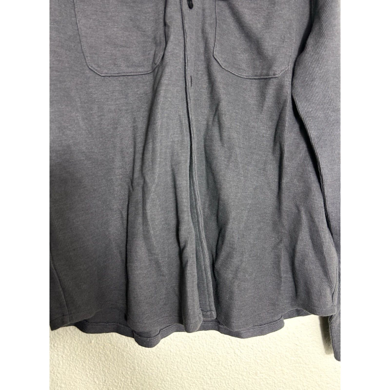 J.Crew J. Crew Men's Grey Authentic Fleece Double Pocket Long Sleeve Sweatshirt Shirt Large Regular Fit Size US L / EU 52-54 / 3 - 6 Thumbnail