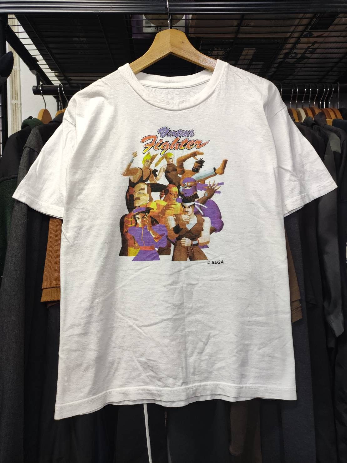 Nintendo Vtg 90's Virtua Fighter Game Sega Promo T-Shirt Size US M / EU 48-50 / 2 - 2 Thumbnail