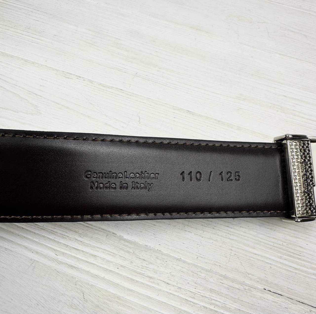 Trussardi Trussardi Collection Leather Belt Metal Buckle Made in Italy Size 38 - 10 Thumbnail