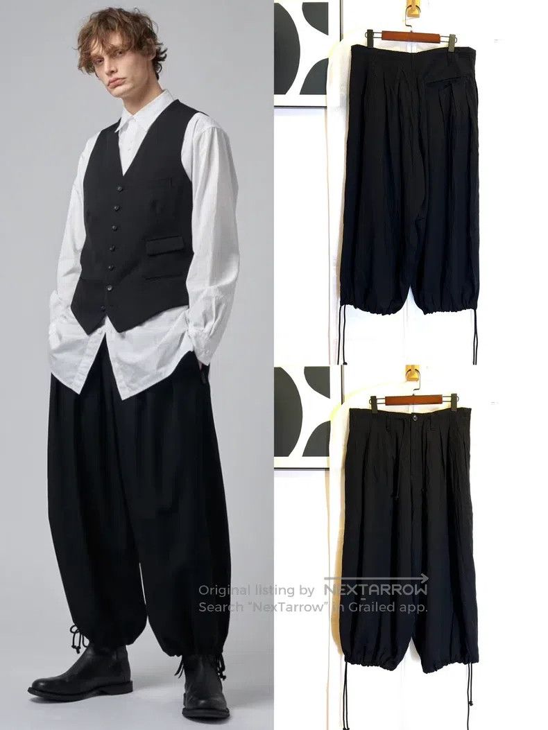 Yohji Yamamoto Yohji Yamamoto size 2 19 AW Pleated Tencel Barem pants Size US 28 / EU 44 - 1 Thumbnail