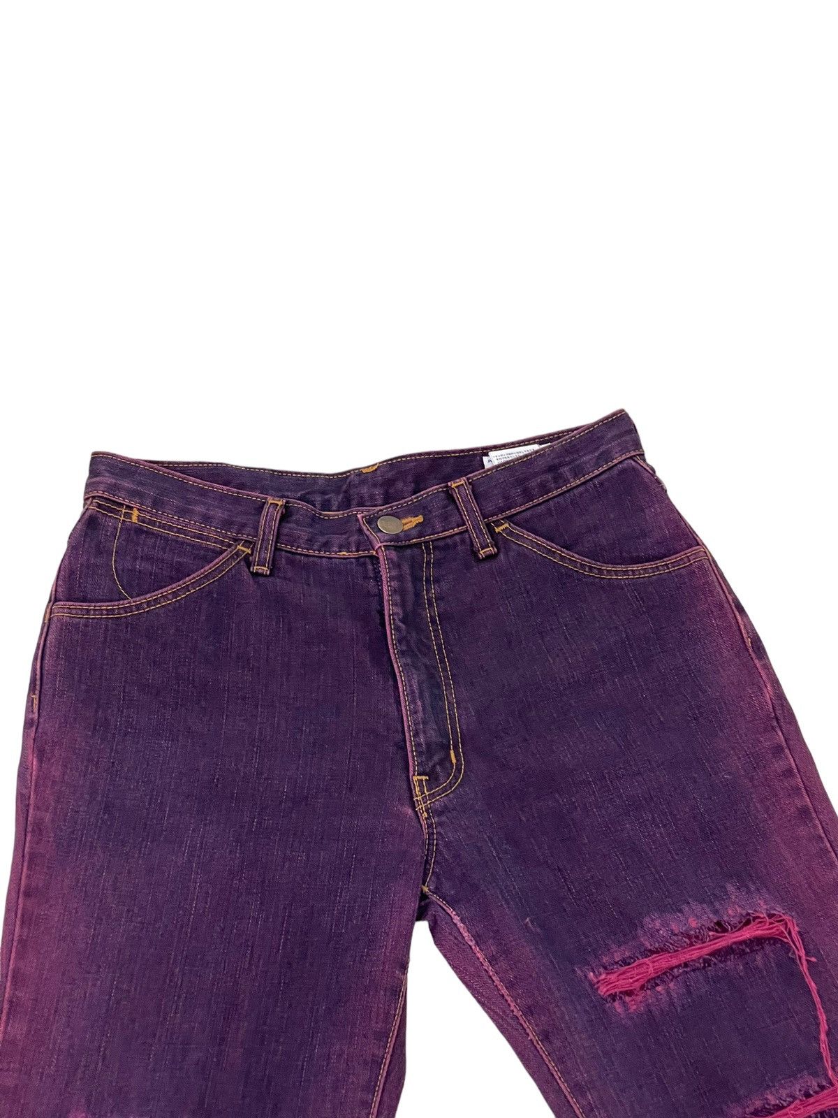 Wrangler Flare Jeans Vtg Wrangler Japan Distress Boot Cut 7🟦2 Size US 29 - 8 Thumbnail