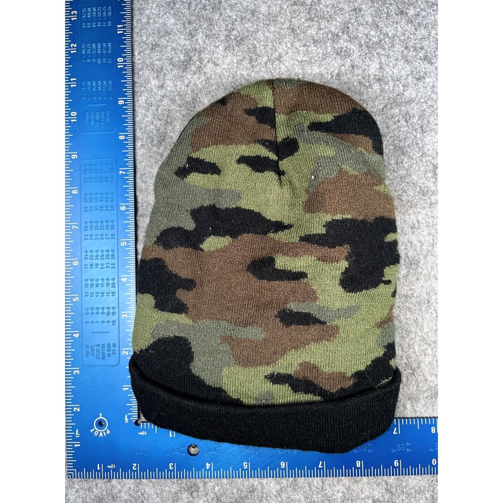 Vintage Stanley Beanie Mens One Size Green Camo Knit Winter Outdoor Workwear Hat Size ONE SIZE - 4 Thumbnail