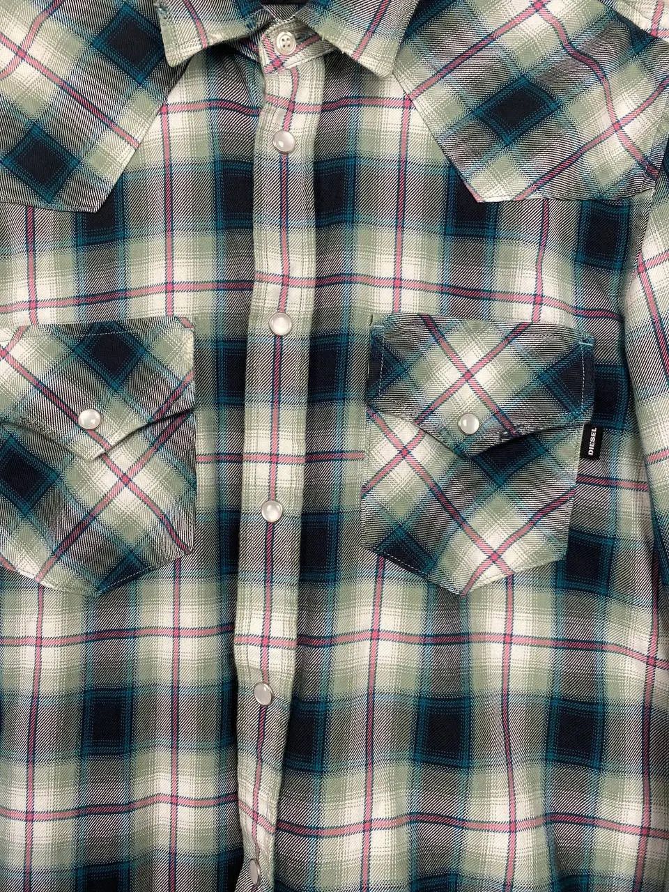 Diesel Vintage Diesel Snap Button Western Shirt Plaid Long Sleeve Size US M / EU 48-50 / 2 - 3 Thumbnail