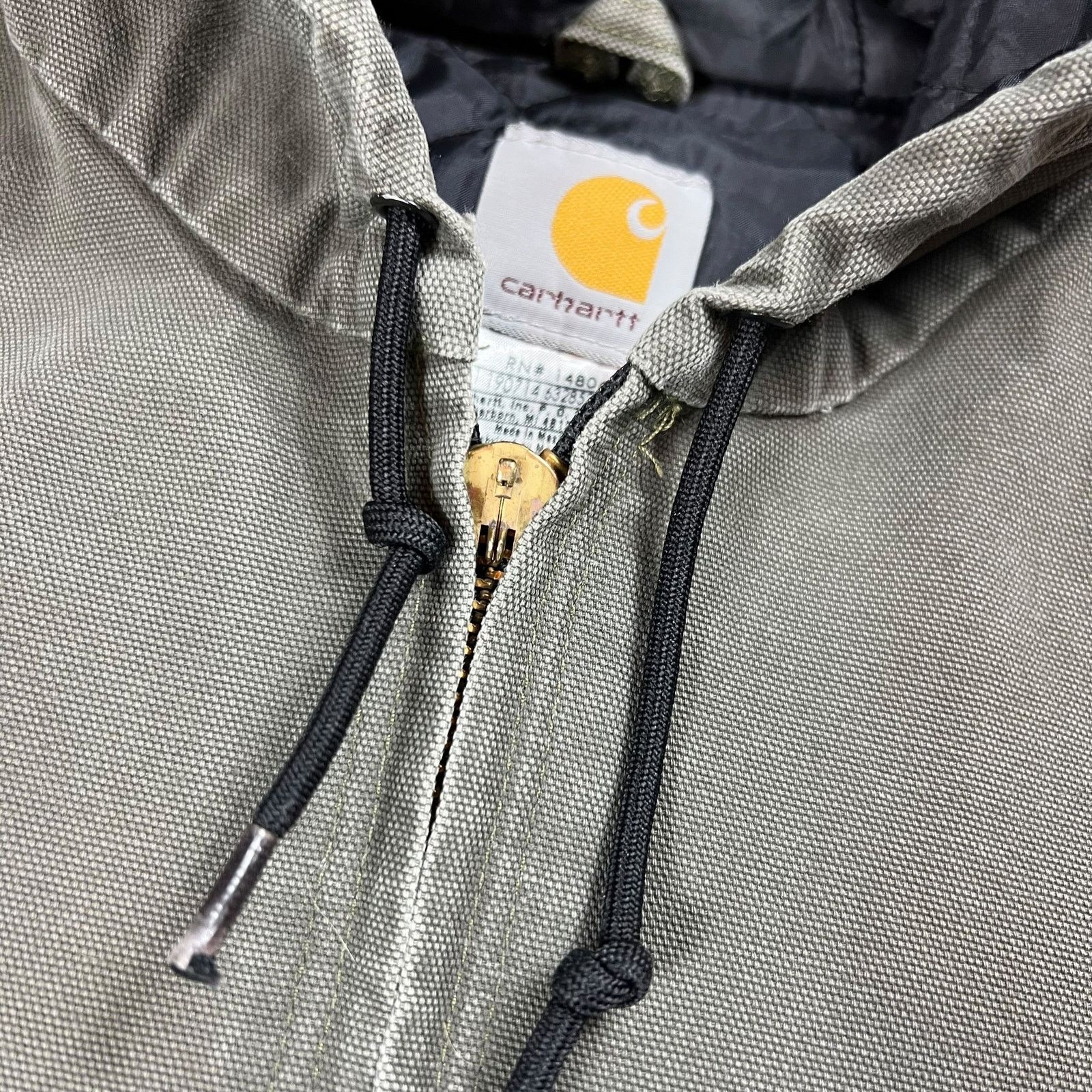 Carhartt × Vintage Vintage Y2K Carhartt J280 MOS faded green hooded work jacket Size US XL / EU 56 / 4 - 5 Thumbnail