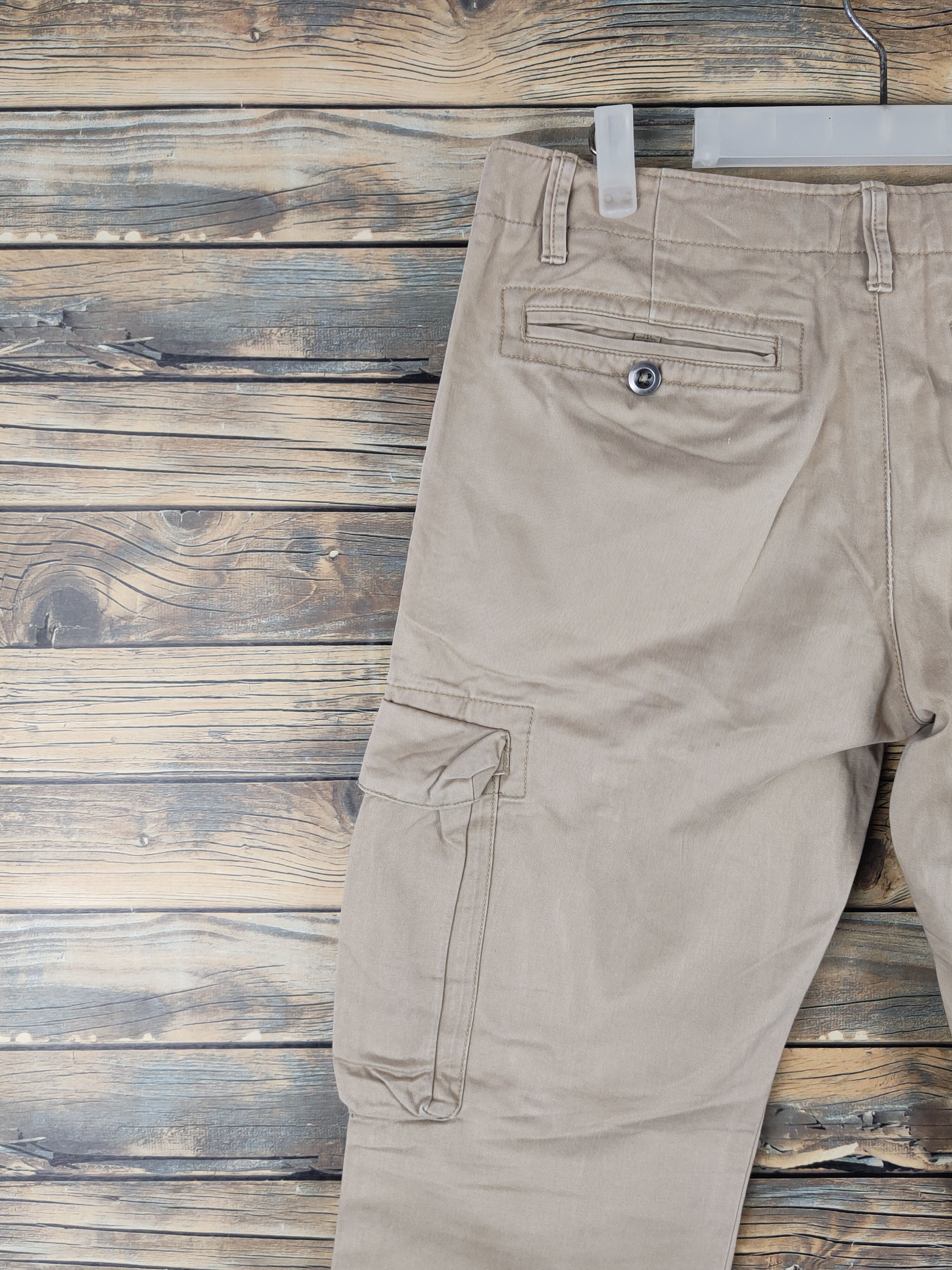 Japanese Brand DL Gap Beige Multipocket Cargo Pants #2383 Size US 32 / EU 48 - 8 Thumbnail