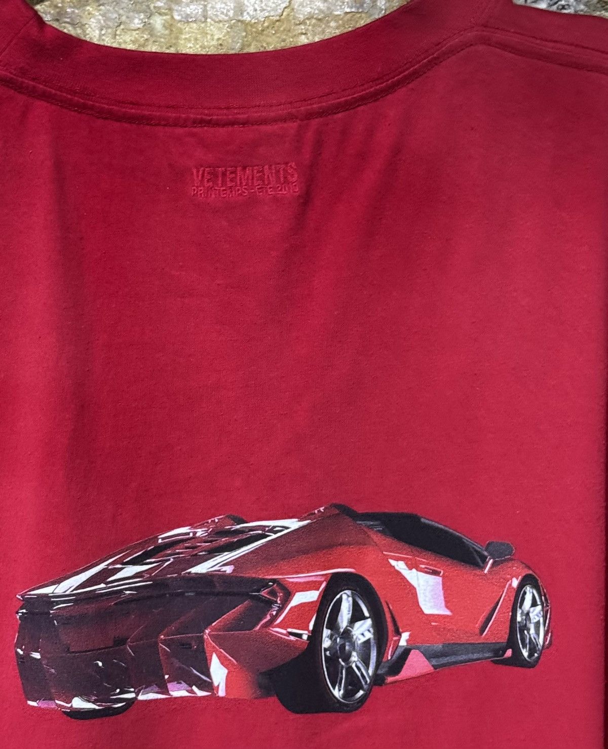 Vetements vetements red lamborghini t shirt Size US M / EU 48-50 / 2 - 4 Thumbnail
