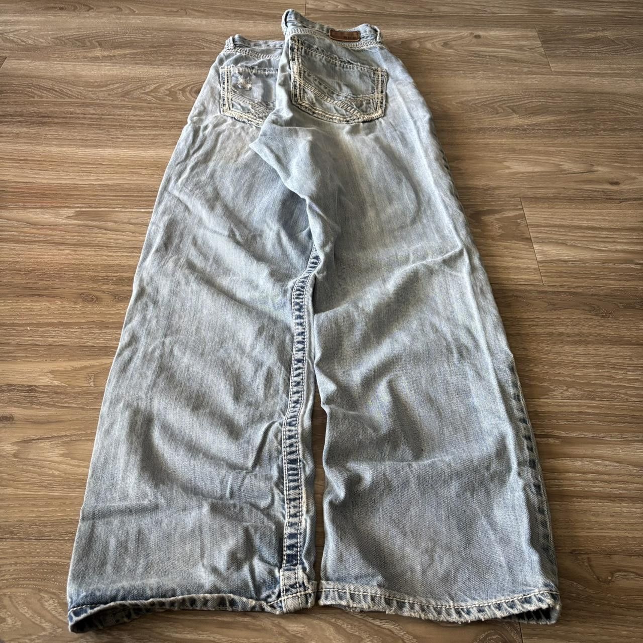 BKE Crazy Vintage Y2K/2000s Grunge Light Wash BKE Distressed Denim Jeans! 34x31 Size US 34 / EU 50 - 4 Thumbnail