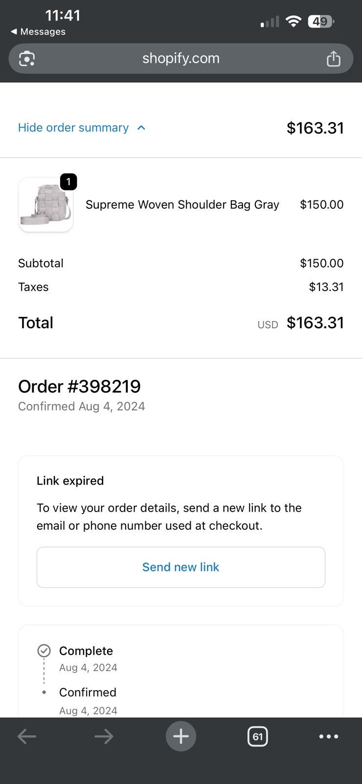 Supreme Supreme Woven Shoulder Bag Size ONE SIZE - 3 Thumbnail