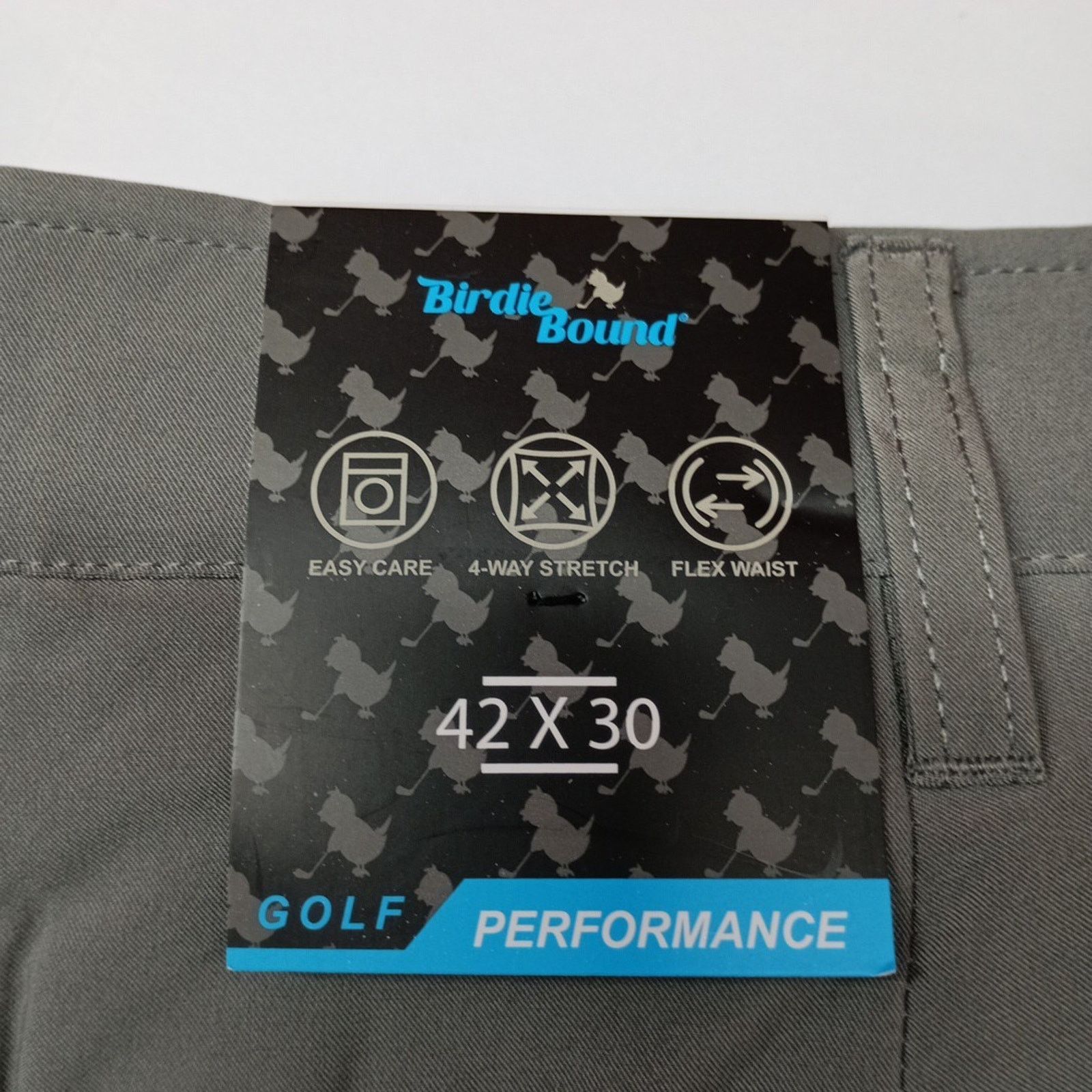Other Birdie Bound Golf Pants Men's Size 42x30 Gray Flex Straight Size US 42 / EU 58 - 2 Thumbnail