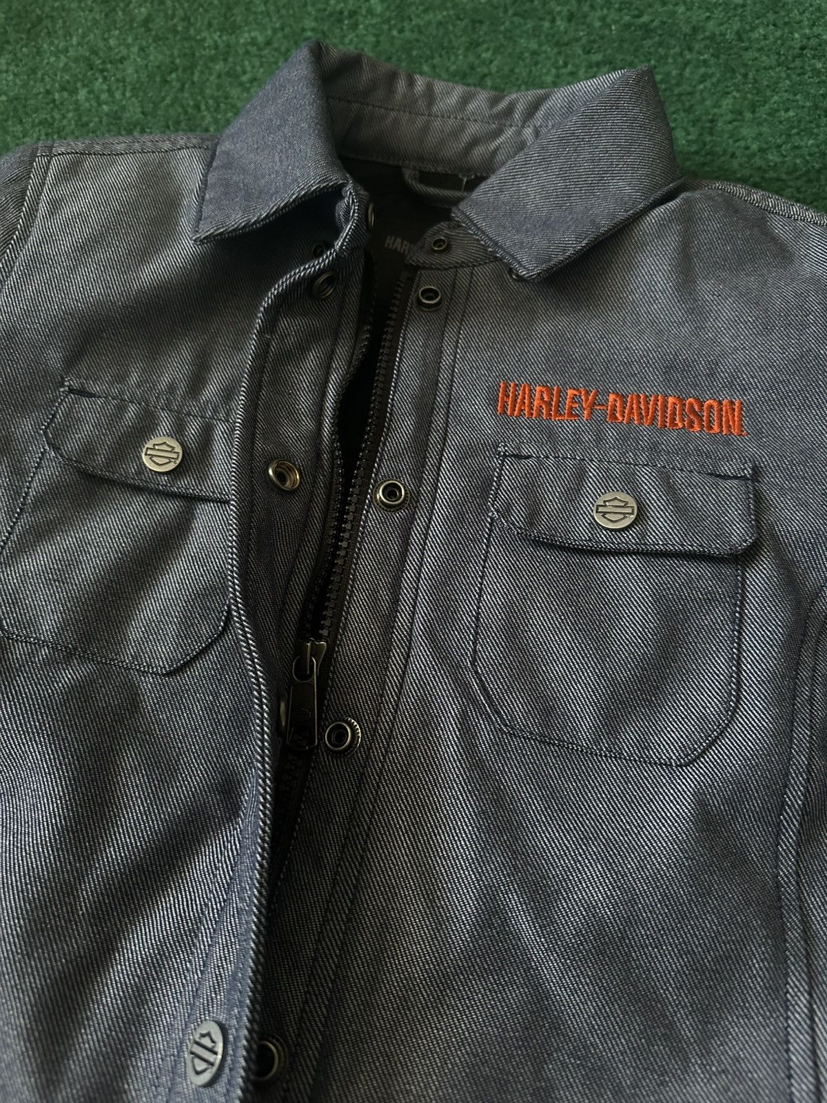 Harley Davidson New Harley-Davidson Women's Operative Textile Shirt Jacket Size S / US 4 / IT 40 - 3 Thumbnail