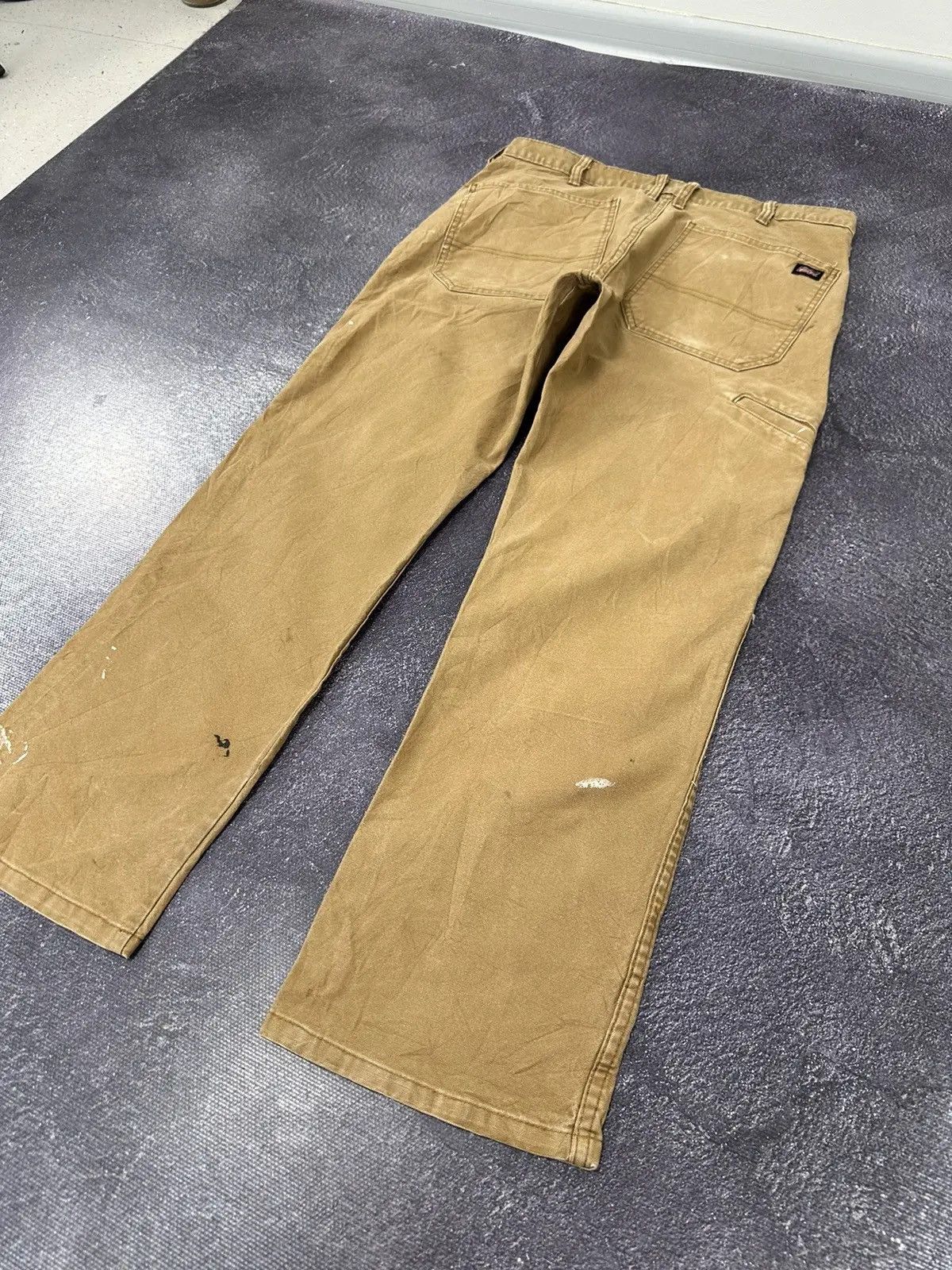 Dickies × Vintage Vintage Dickies USA Hype Mustard Work Carpenter Pants Size US 34 / EU 50 - 4 Thumbnail