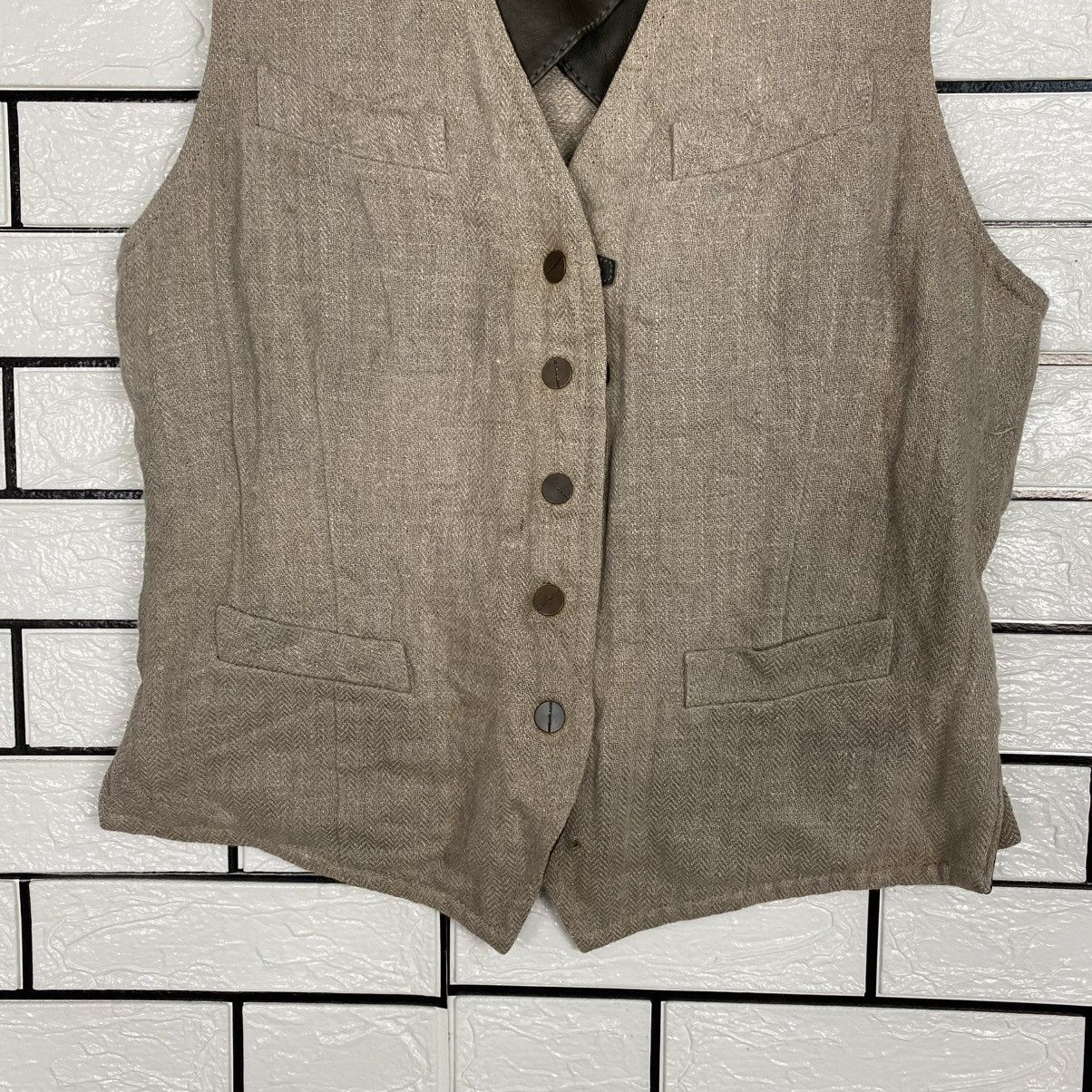 Isaac Sellam Experience 🔥RARE🔥Vintage Reversible Leather Vest Jacket Isaac Sellam Size US M / EU 48-50 / 2 - 15 Thumbnail