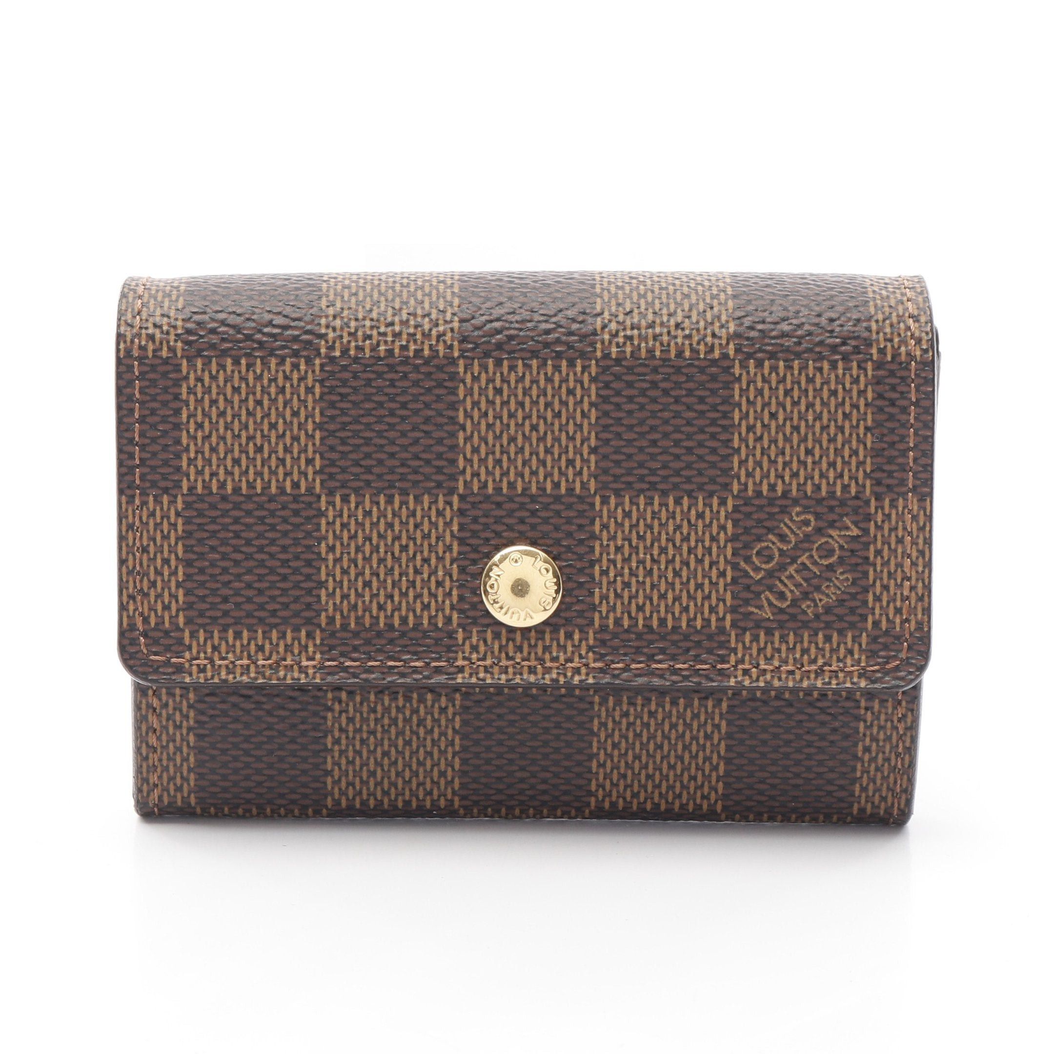 Louis Vuitton Louis Vuitton Portomonepura Damier Ebene Coin Purse Brown Size ONE SIZE - 1 Thumbnail
