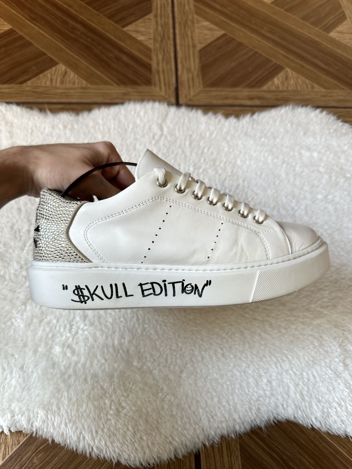 Philipp Plein Philipp Plein White Crystal Low-top Sneakers 39 US 8.5 Size US 8.5 / IT 38.5 - 1 Thumbnail