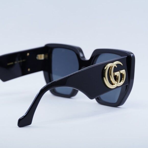 Gucci Gucci GG0956S 003 Sunglasses Black Square Frame, Grey Lenses Size ONE SIZE - 7 Thumbnail