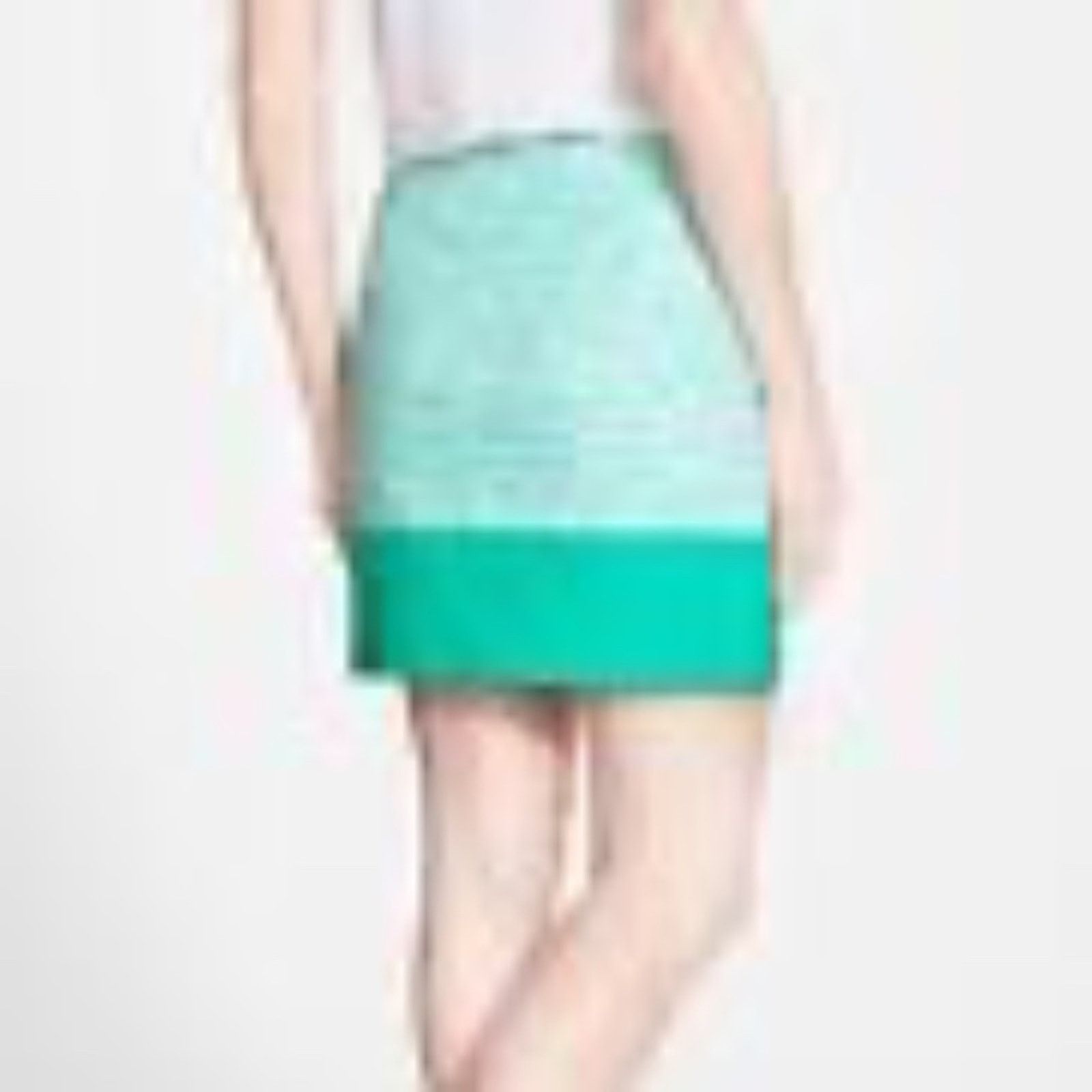 Michael Kors Michael Kors Cheetah Print Skirt Green and White size 14 Size 36" / US 14 / IT 50 - 10 Thumbnail