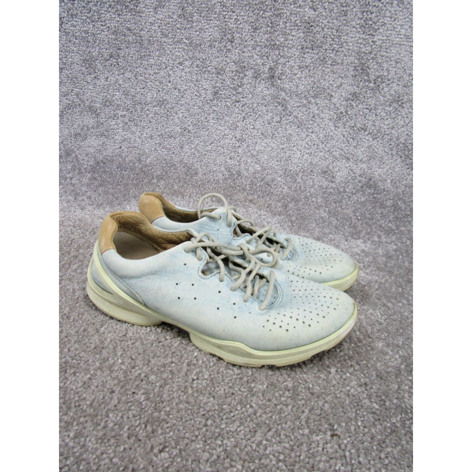 Ecco Ecco Womens Biom Light Blue Leather Shoes Size 7 Us 38 Eu Extra Large Size US 7 / IT 37 - 1 Thumbnail