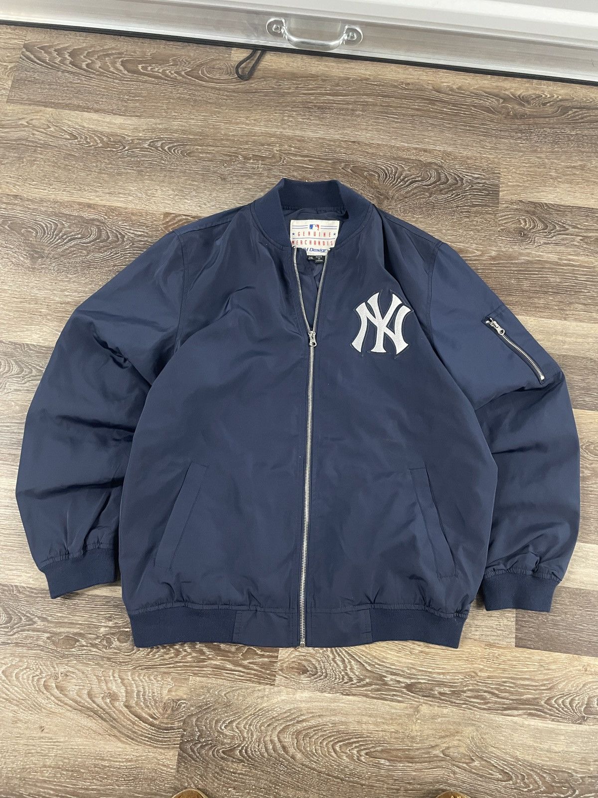 JH Design Vintage 90s New York Yankees Bomber Size US XL / EU 56 / 4 - 1 Thumbnail