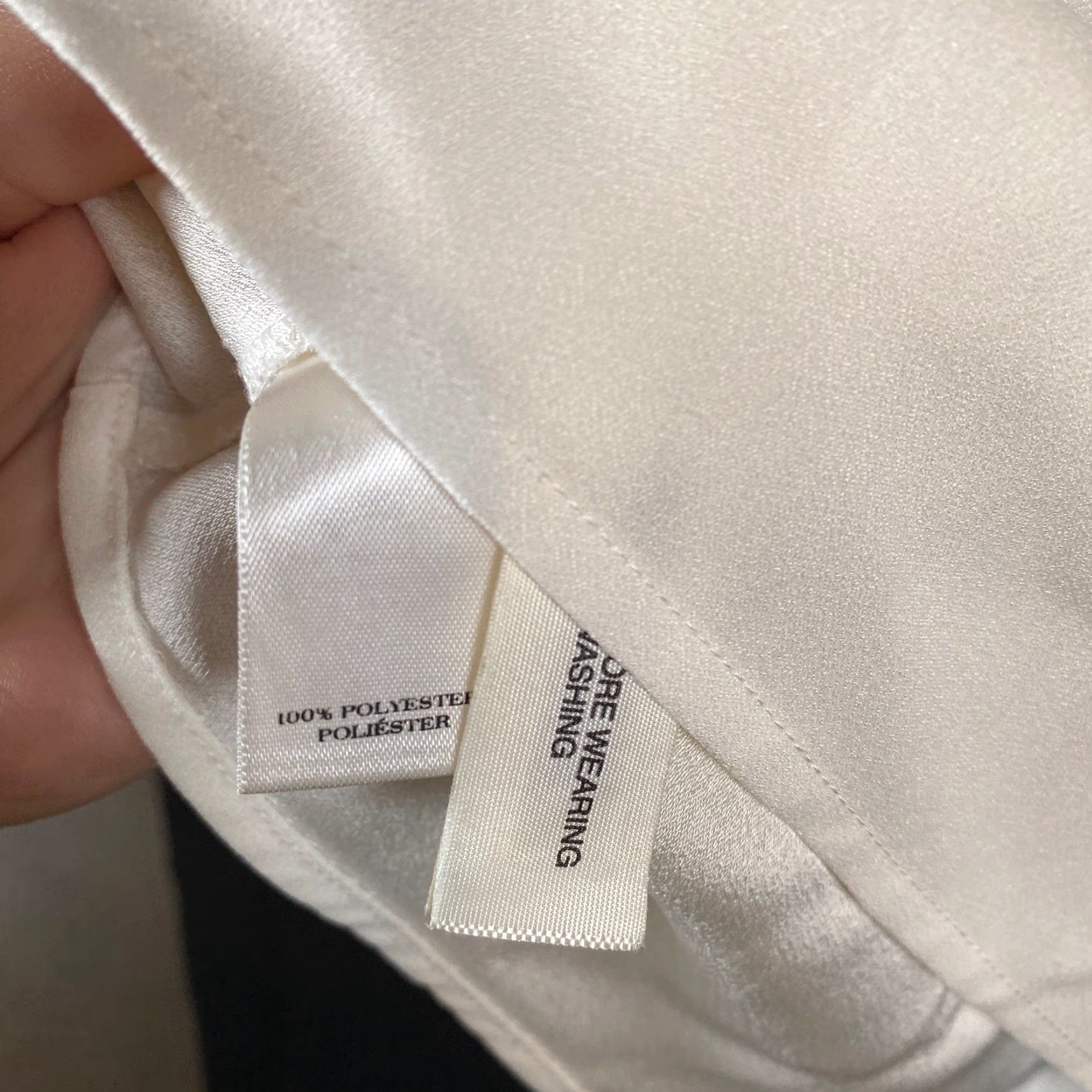 Ann Taylor Ann Taylor Womens Blouse Beige Sleeveless Scoop Neck Jeweled Collar Rhinestone Satin Pullover Regular M Women Casual Workwear 30 Day Returns Size M / US 6-8 / IT 42-44 - 7 Thumbnail