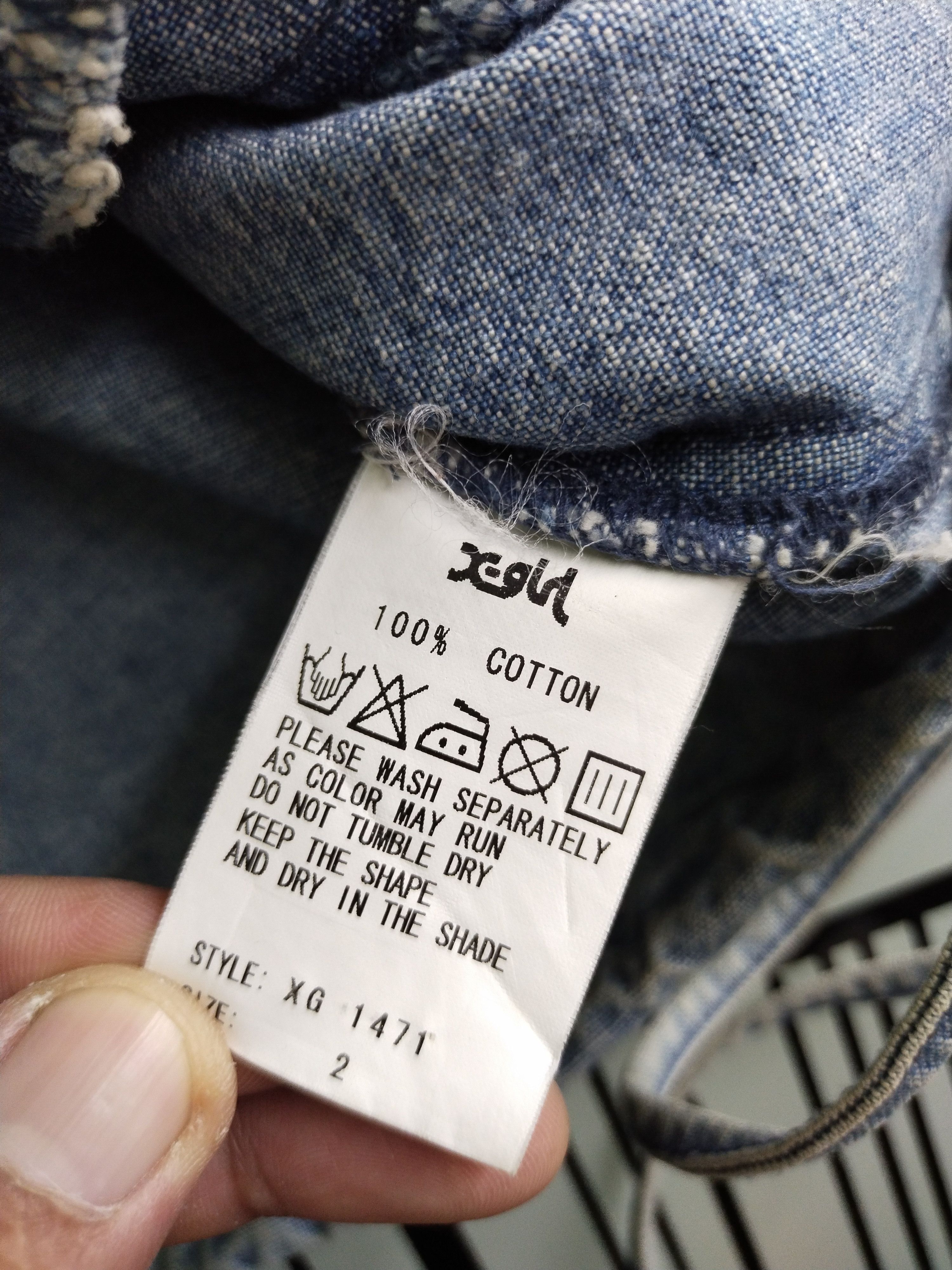 Japanese Brand Vintage X-Girl Japanese Brand Wash Acid Wash Hoodie Jacket Size US M / EU 48-50 / 2 - 11 Thumbnail
