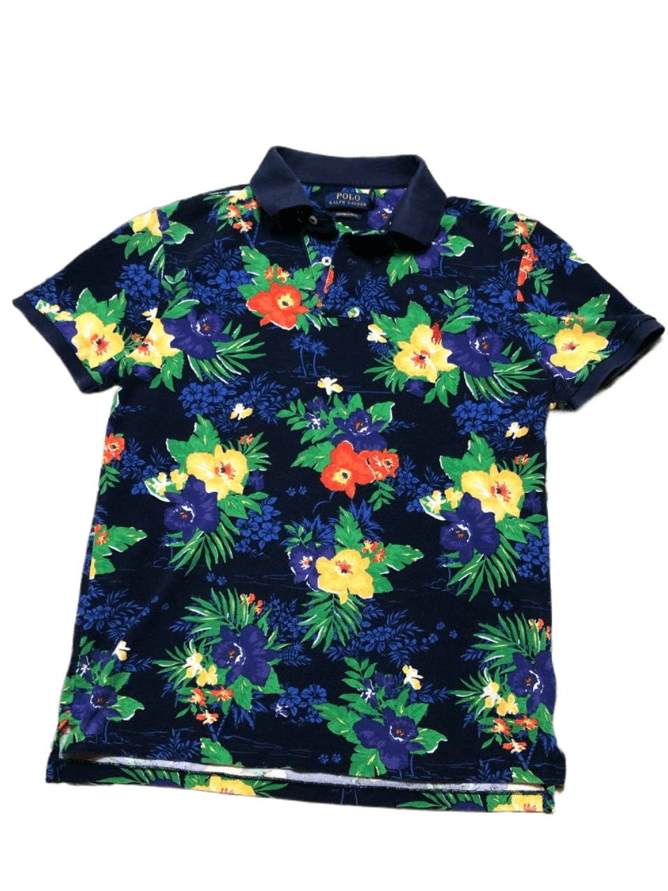 Polo Ralph Lauren Vintage Polo Ralph Lauren Custom Slim Fit Flower Print Polo Size US M / EU 48-50 / 2 - 1 Thumbnail
