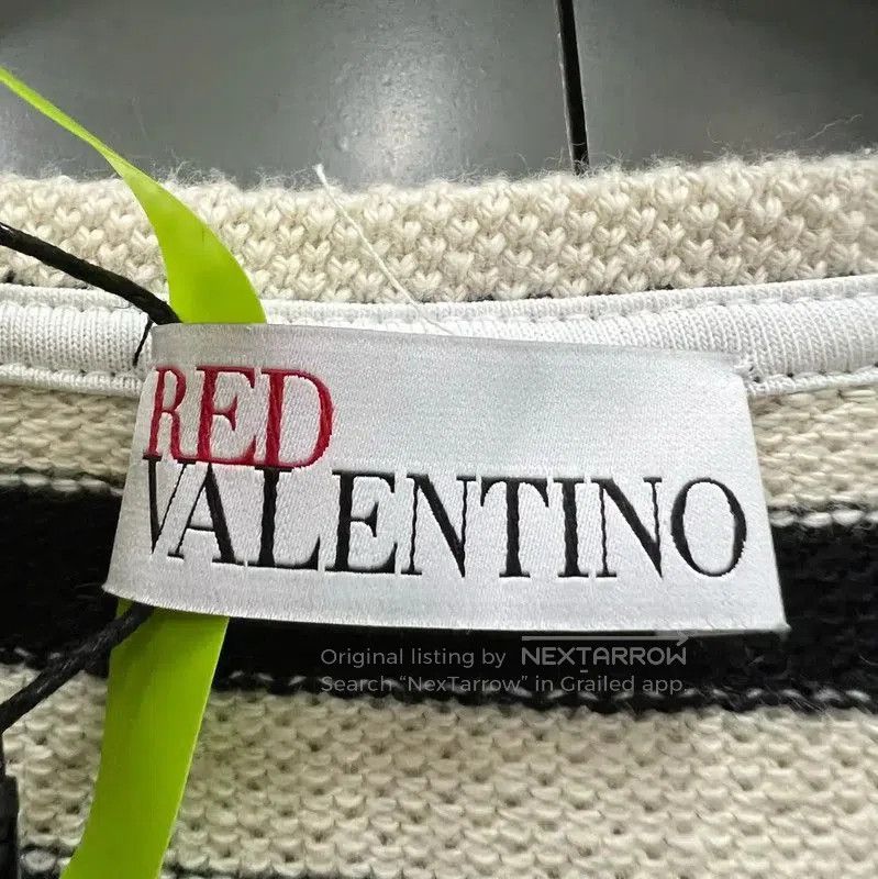 Valentino Valentino Striped Short Sleeve Crop T-Shirt . Size M / US 6-8 / IT 42-44 - 4 Thumbnail