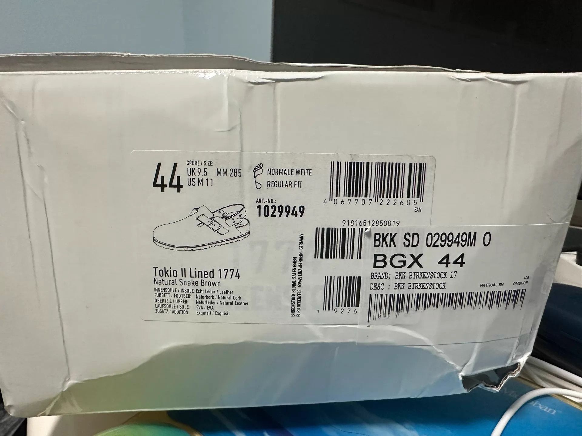 Birkenstock Birkenstock 1774 Tokio Snake LE 44(285) Italian Calf New Rare Size US 11 / EU 44 - 5 Thumbnail