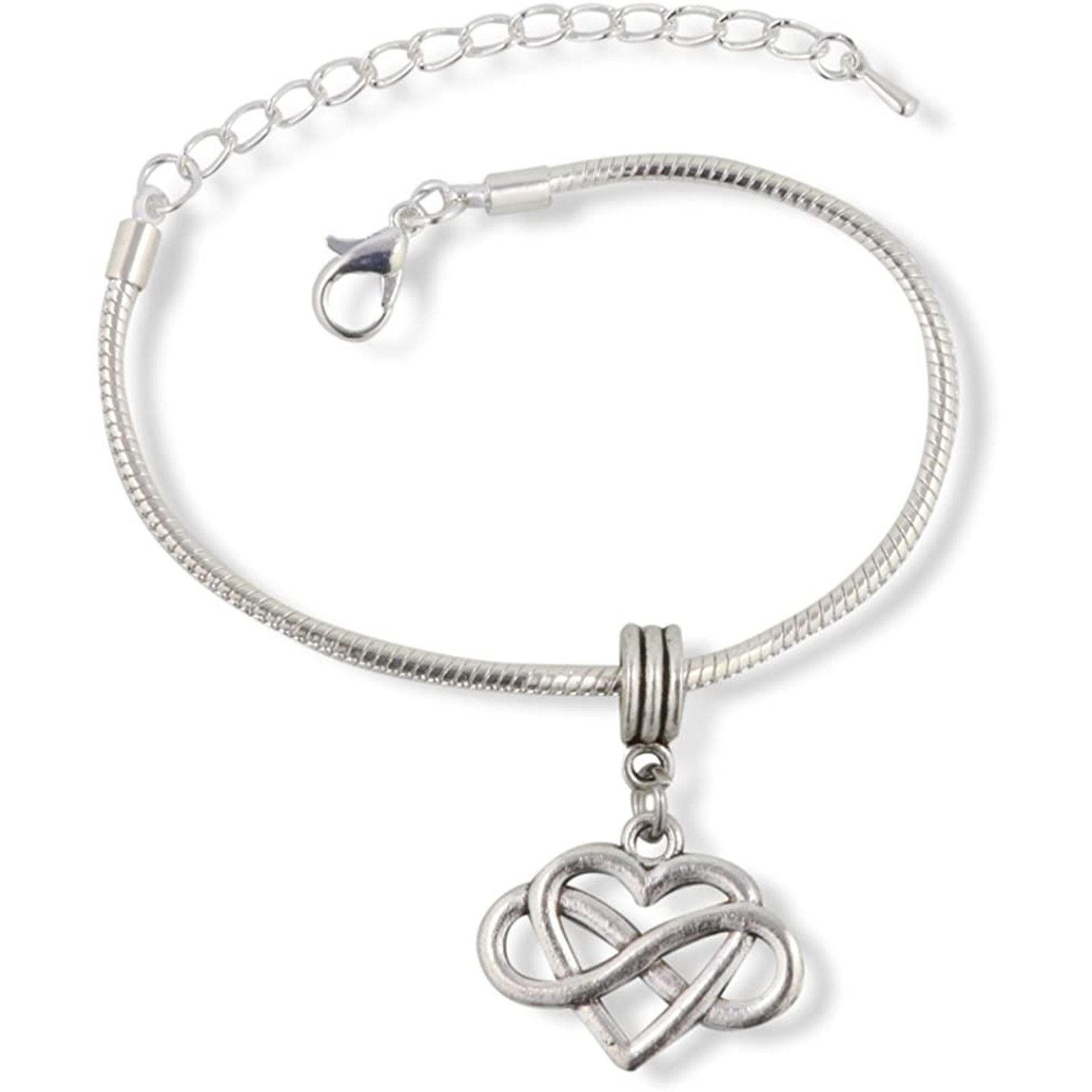 & Other Stories Heart with Infinity Bracelet - Infinity Heart Bracelet Size ONE SIZE - 1 Thumbnail