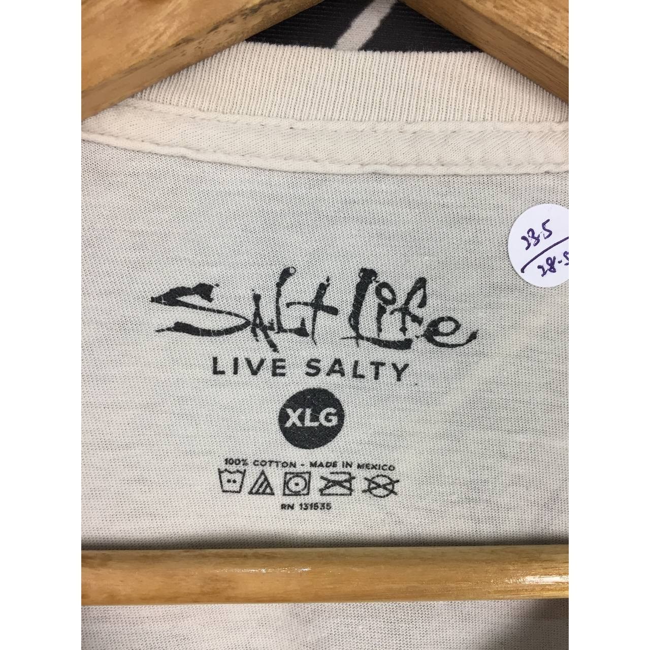 Vintage Salt life Live Salty Board Repair Surfwear Pocket Tee Size US XL / EU 56 / 4 - 9 Thumbnail