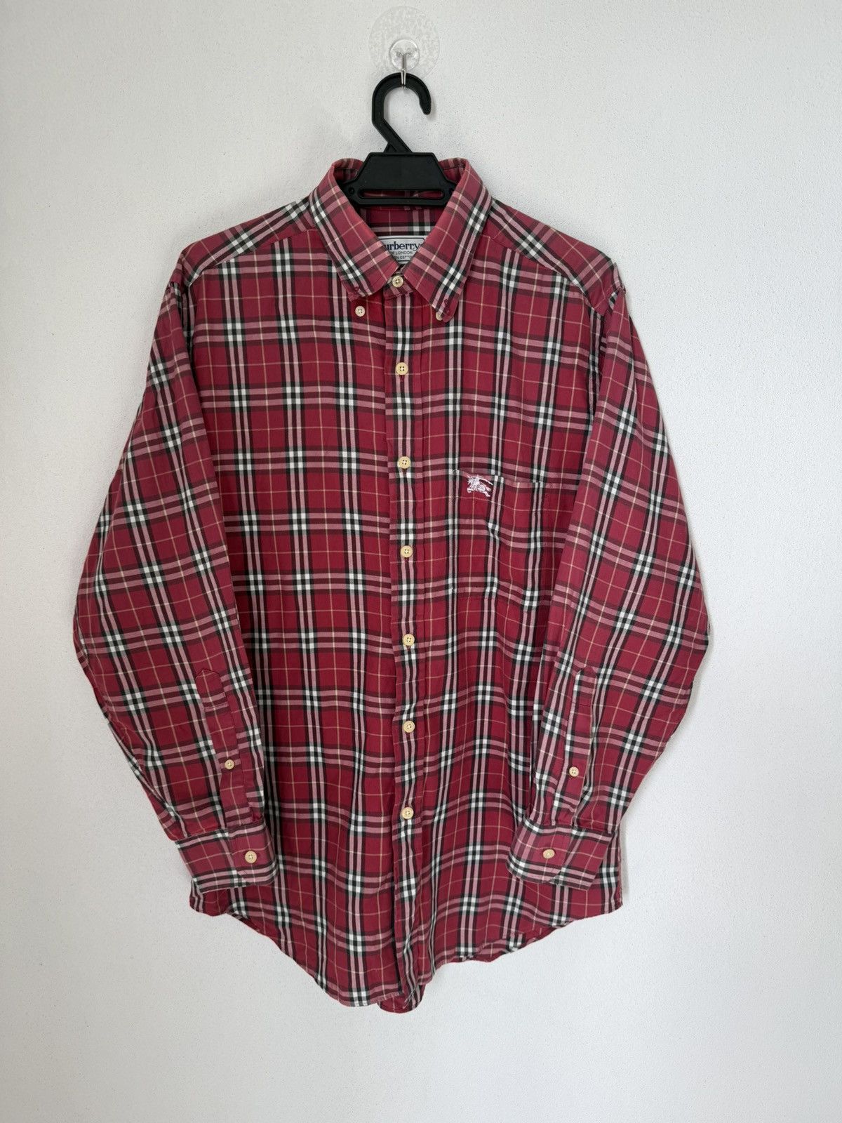 Burberry VINTAGE BURBERRY LONDON RED CHECKERED RARE COLOUR Size US M / EU 48-50 / 2 - 1 Thumbnail