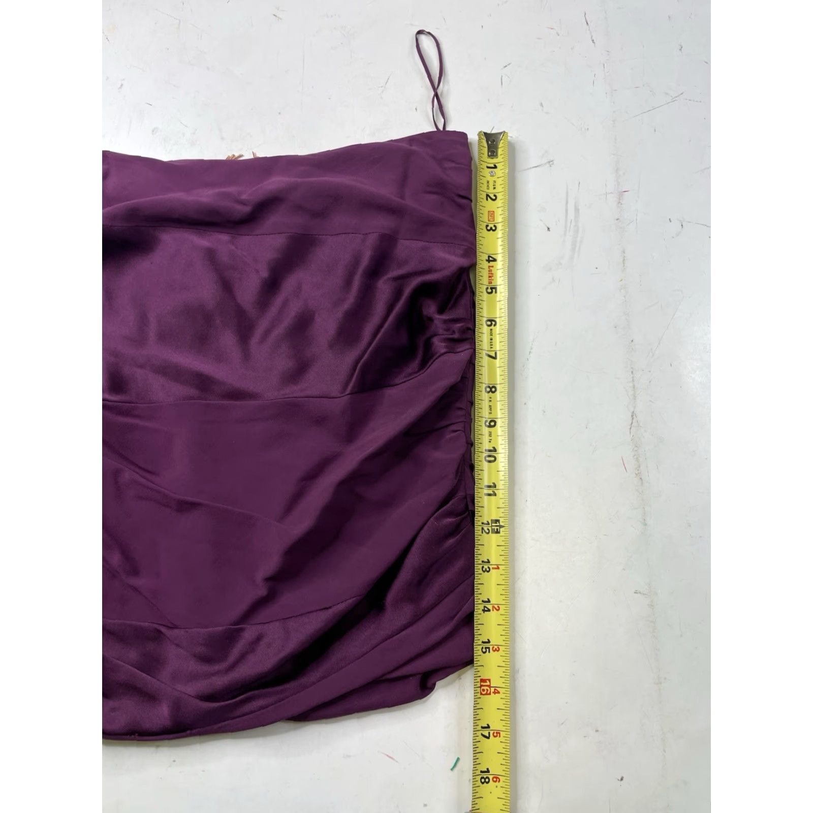 Alice + Olivia Alice + Olivia Silk Stretch Tank Top Blouse Purple Runching Womens 4 Size S / US 4 / IT 40 - 3 Thumbnail