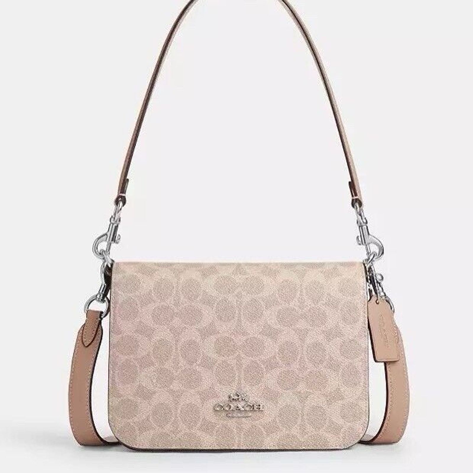 Coach NWT COACH Quinn Bag CZ770 Canvas/Silver/Sand/Taupe Size ONE SIZE - 6 Thumbnail