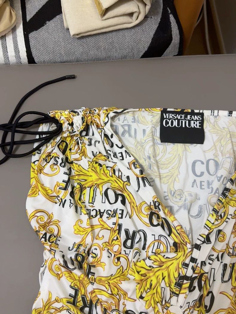 Versace Versace V-neck dress Size L / US 10 / IT 46 - 2 Thumbnail