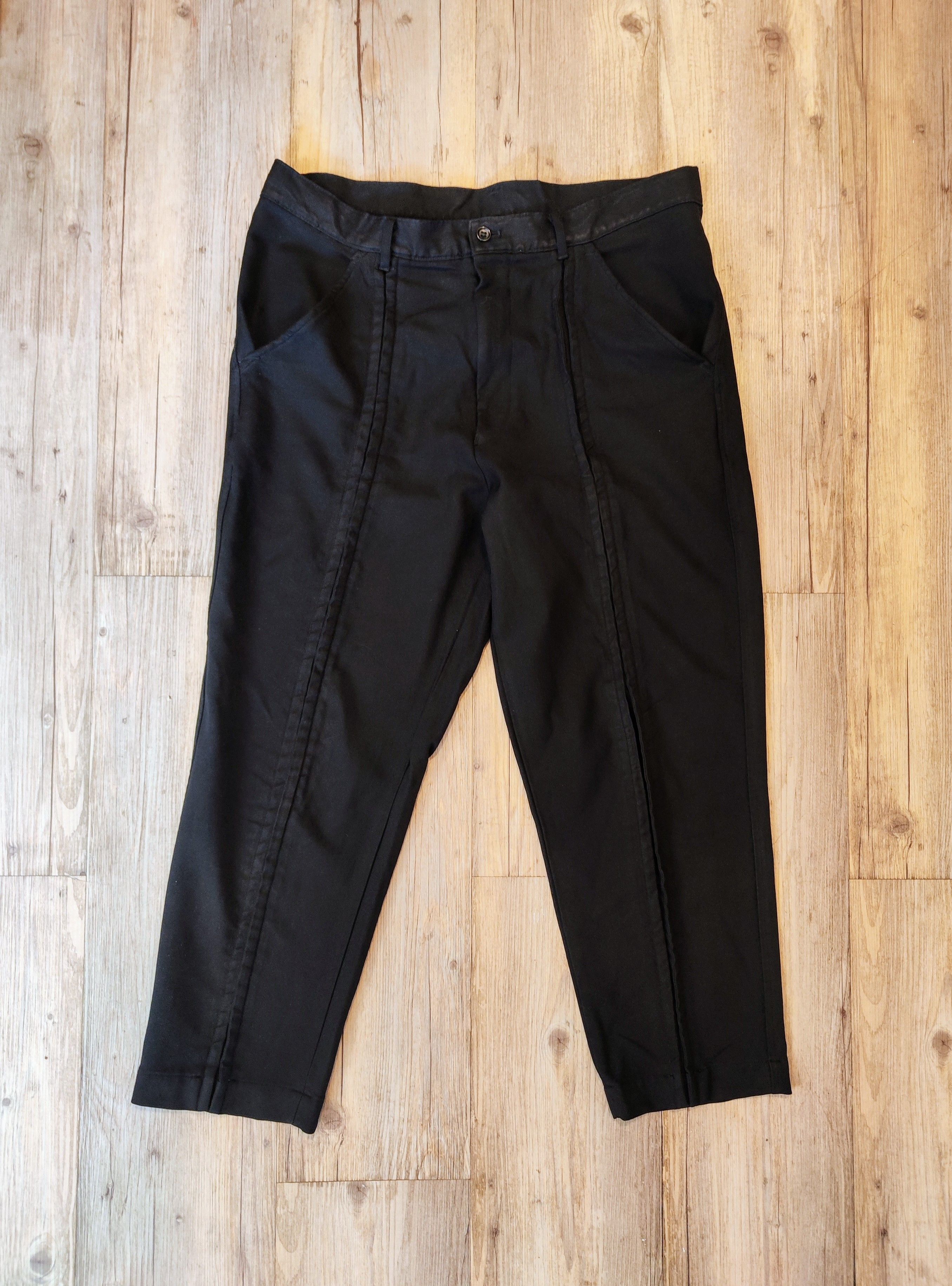 Boiled poly double front seam pants