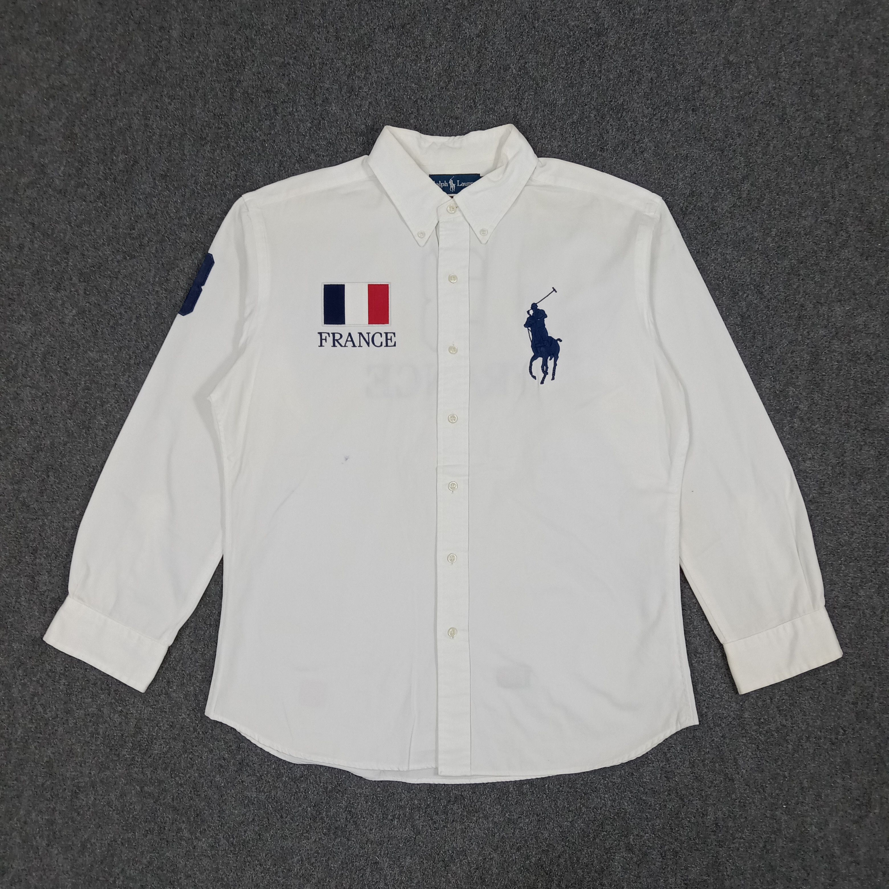 Ralph Lauren × Vintage Ralph Lauren France Button Up Casual Shirt Size US XL / EU 56 / 4 - 1 Thumbnail