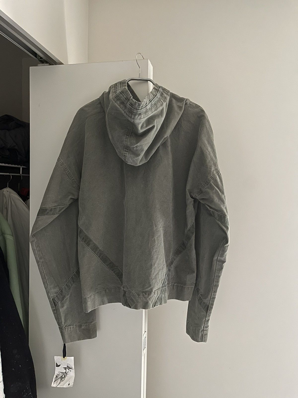 Greg Lauren Greg Lauren Diagonal-panel Detailing Cotton Hoodie Size US L / EU 52-54 / 3 - 2 Thumbnail