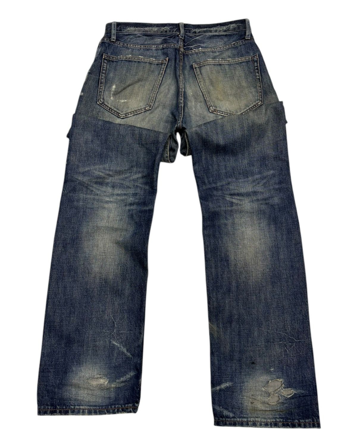 Hysteric Glamour × If Six Was Nine × Le Grande Bleu (L.G.B.) 🔥RARE THRASHED DISTRESSED DENIM TKMIXPICE REPAIR DENIM JEAN Size US 30 / EU 46 - 7 Thumbnail
