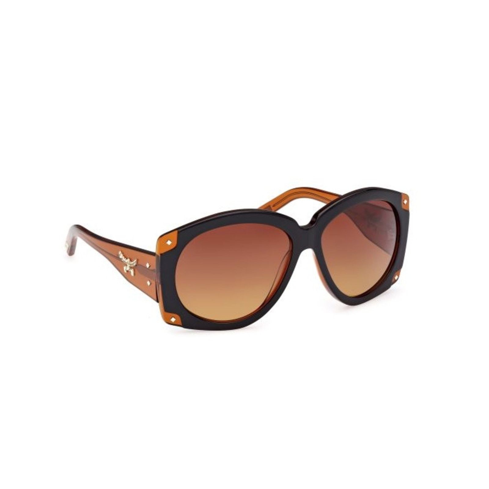 MCM New MCM Black and Brown Oversized Gradient Oval Sunglasses Size ONE SIZE - 5 Thumbnail