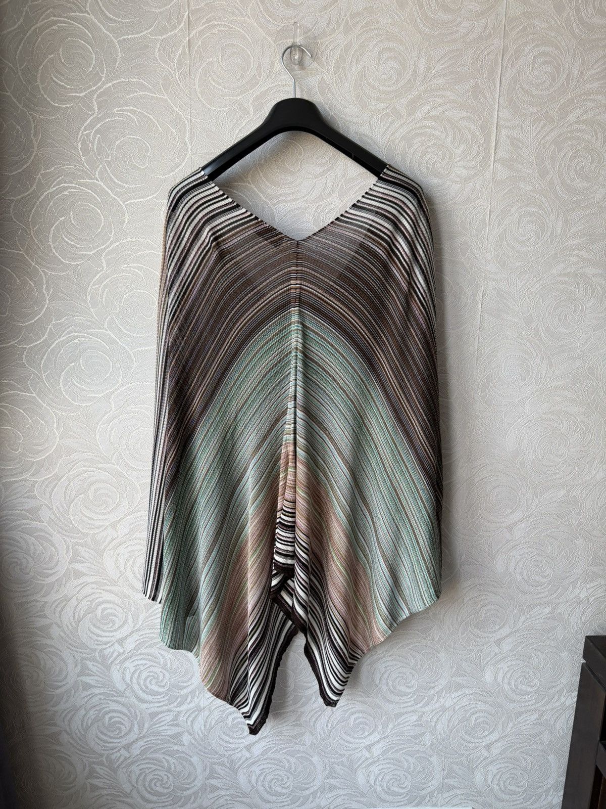 Missoni Missoni Striped Metallic Poncho Cape Multicolored Viscose Size ONE SIZE - 7 Thumbnail