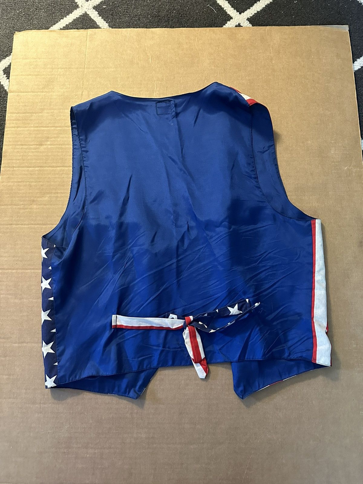 Vintage American flag vintage suit vest (size Large) Size 38R - 3 Thumbnail