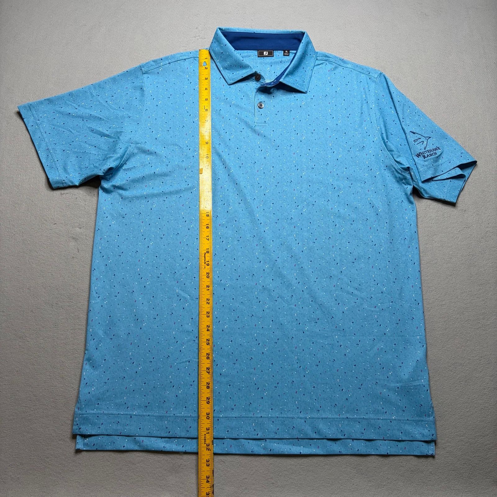 Footjoy FootJoy FJ Whitehawk Ranch Golf Polo Shirt Men’s XL Blue Size US XL / EU 56 / 4 - 5 Thumbnail