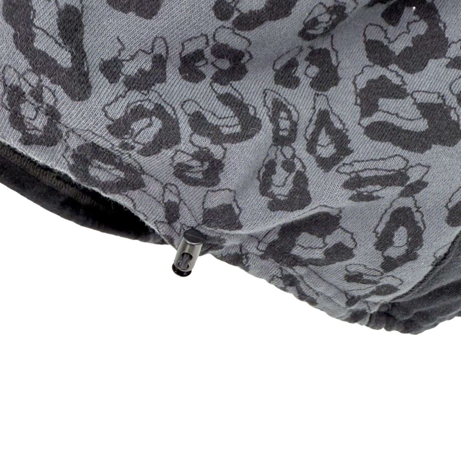 Champion Champion Women's Hoodie L Leopard Print Trim Pullover Black Size L / US 10 / IT 46 - 6 Thumbnail