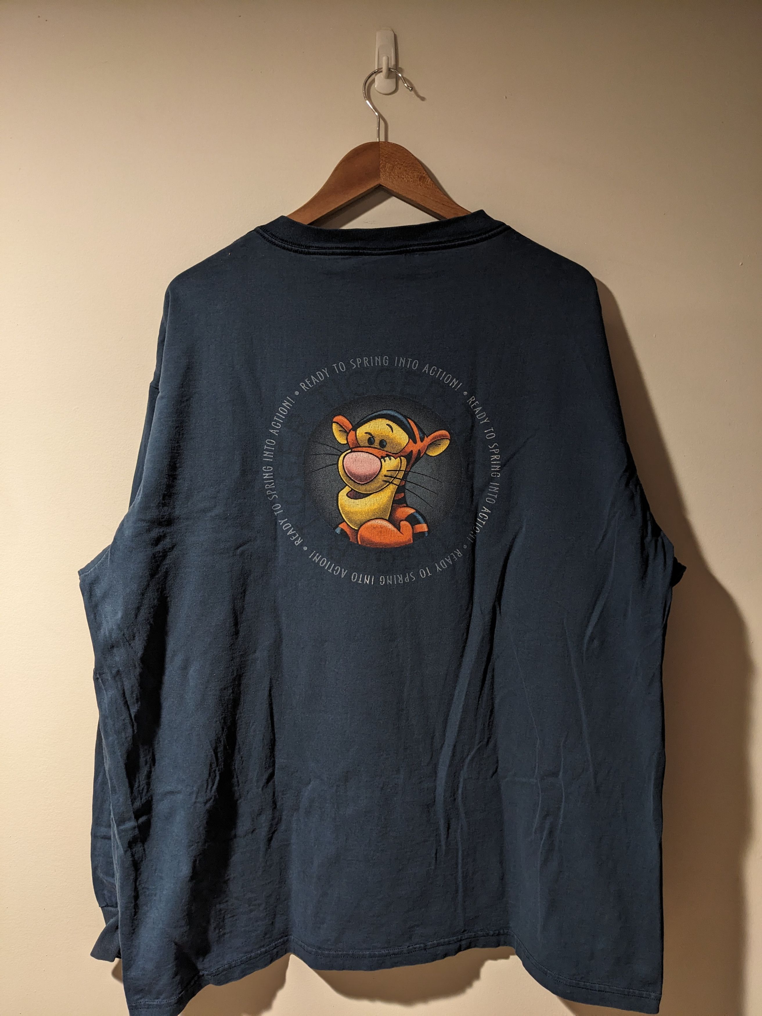 Disney Vintage 90s Winnie the Pooh Tigger Ready Long-Sleeve Size US XXL / EU 58 / 5 - 1 Thumbnail