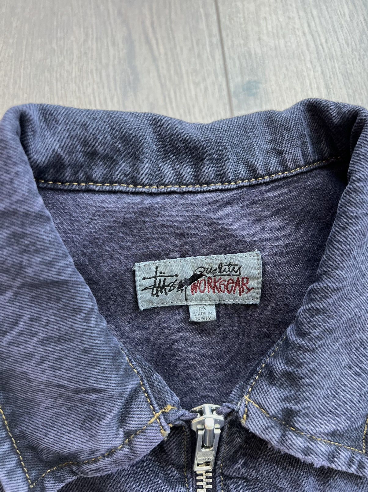 Stussy Stussy Denim Zip Up Work Jacket “Nightshade” Medium Size US M / EU 48-50 / 2 - 3 Thumbnail