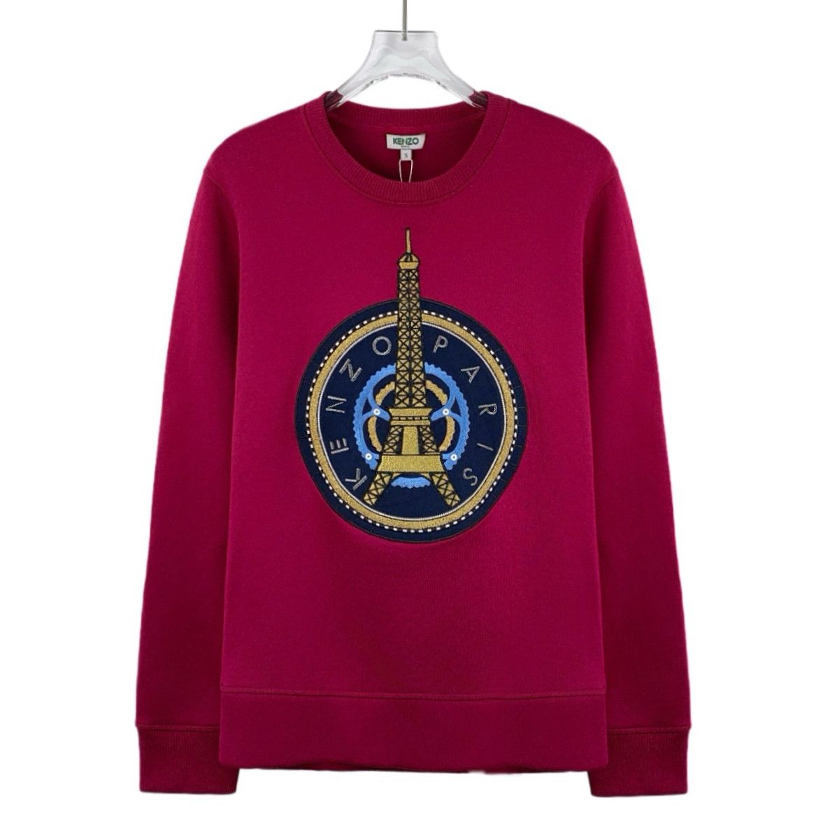 Kenzo Kenzo Rose Red Logo Embroidered Sweatshirt (S) Size US S / EU 44-46 / 1 - 1 Thumbnail